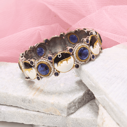 SABYASACHI INSPIRED MEENAKARI KADA - BLUE