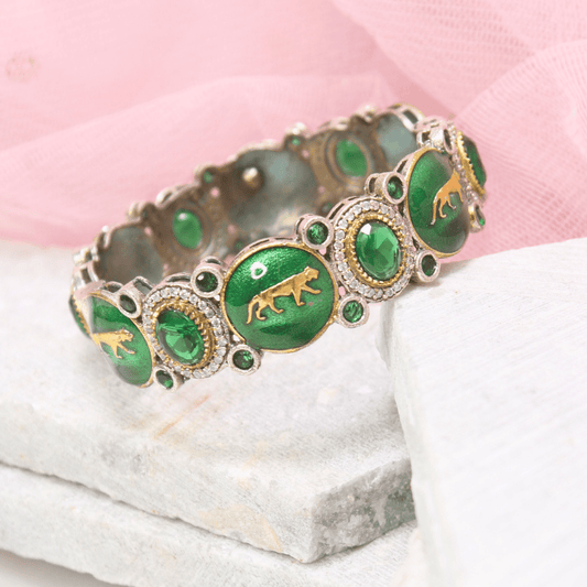 SABYASACHI INSPIRED MEENAKARI KADA - GREEN