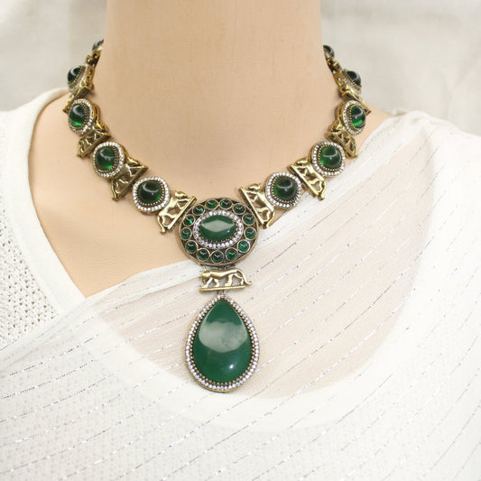 SABYASACHI INSPIRED NECKLACE - GREEN