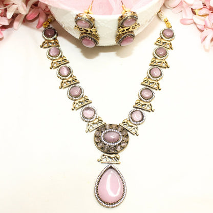 SABYASACHI INSPIRED NECKLACE - MAUVE