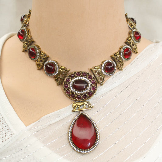 SABYASACHI INSPIRED NECKLACE - RED