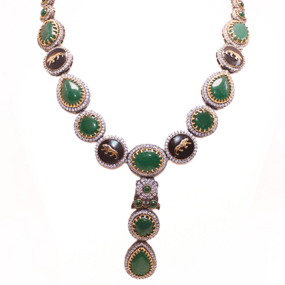 SABYASACHI INSPIRED NECKLACE SET - GREEN