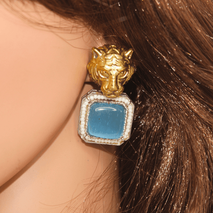 SABYASACHI INSPIRED PENDANT SET - BLUE