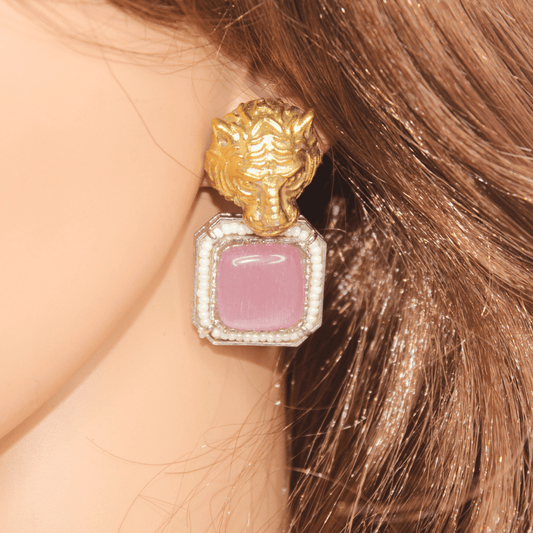 SABYASACHI INSPIRED PENDANT SET - PINK