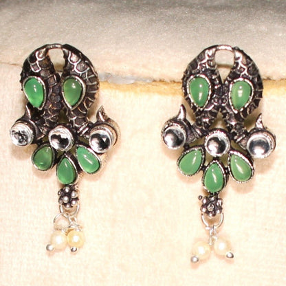 SATRANG NECKLACE SET DARK GREEN