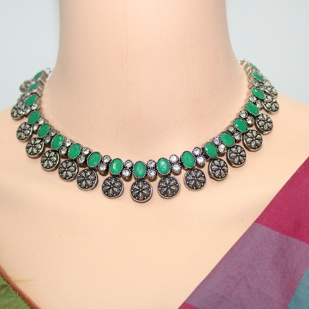 SHREYA SHREE NECKLACE SET-GREEN