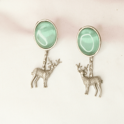 SILVER LOOK ALIKE DEER HASLI - MINT