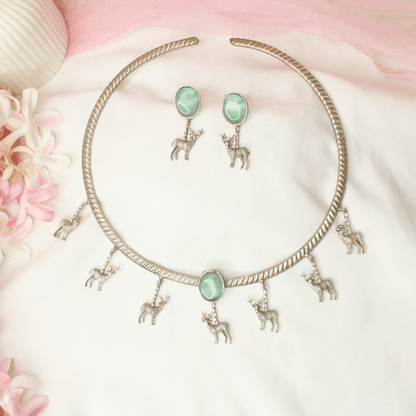 SILVER LOOK ALIKE DEER HASLI - MINT