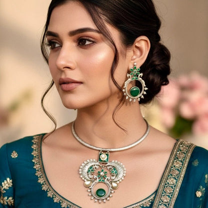 SILVER LOOK ALIKE HASLI-GREEN