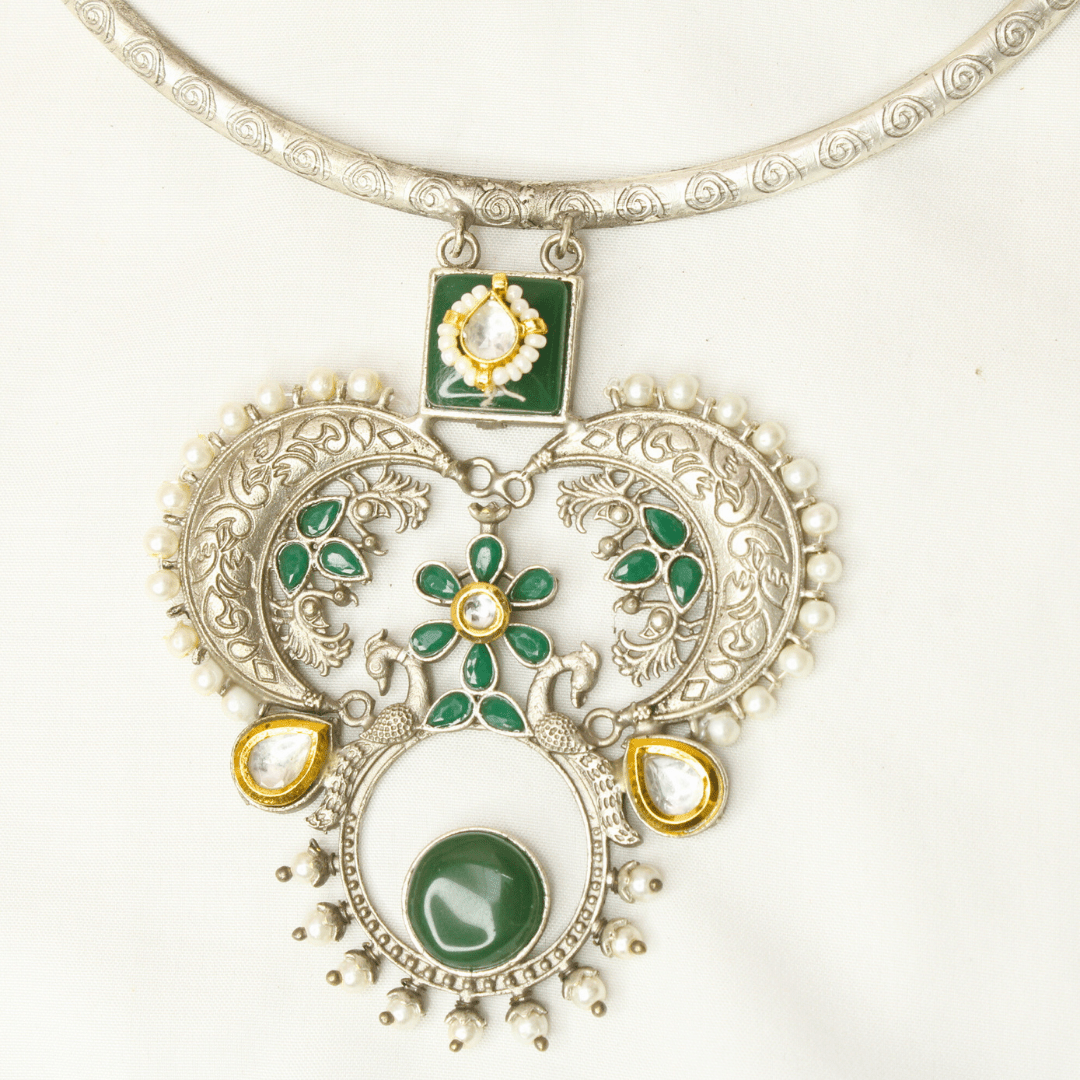 SILVER LOOK ALIKE HASLI - GREEN