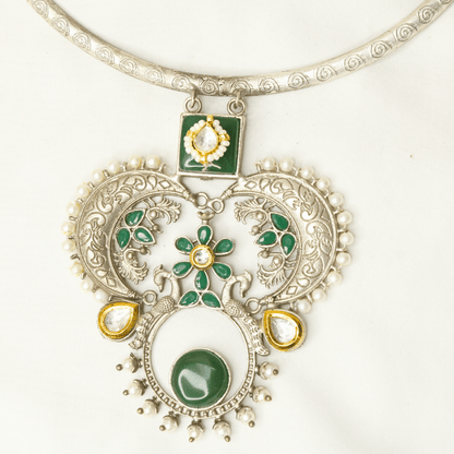 SILVER LOOK ALIKE HASLI - GREEN