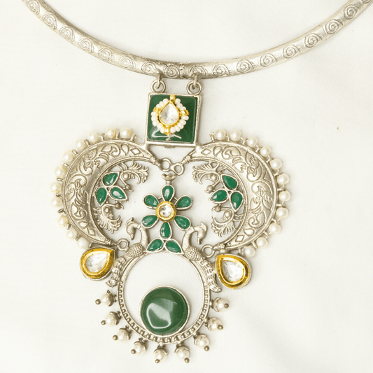 SILVER LOOK ALIKE HASLI - GREEN