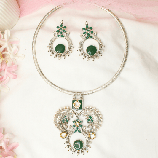 SILVER LOOK ALIKE HASLI - GREEN