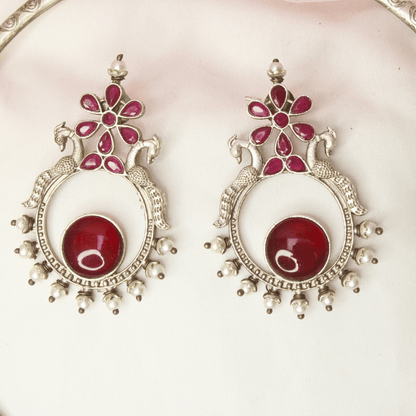 SILVER LOOK ALIKE HASLI - RED