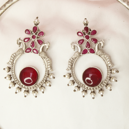 SILVER LOOK ALIKE HASLI - RED