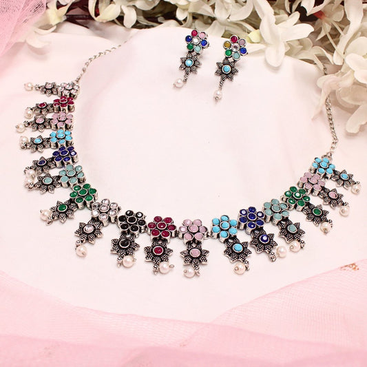 SITARA NECKLACE SET - MULTICOLOUR