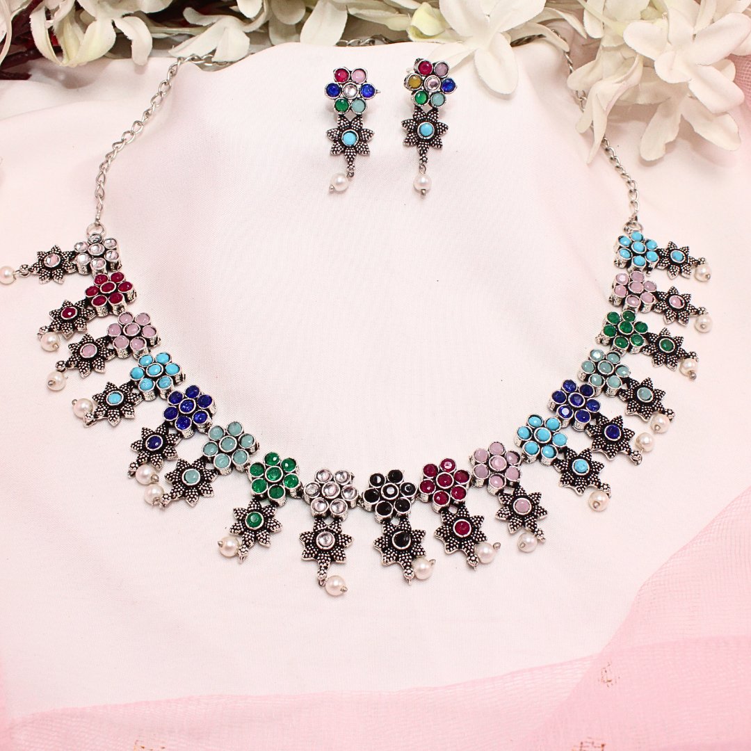 SITARA NECKLACE SET - MULTICOLOUR