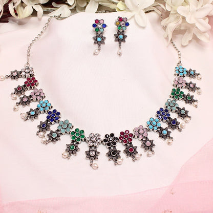 SITARA NECKLACE SET - MULTICOLOUR