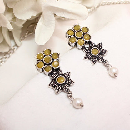 SITARA NECKLACE SET-YELLOW