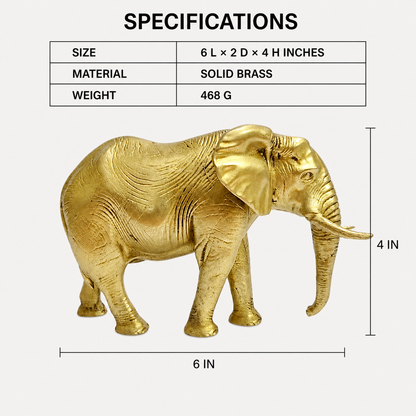 standing elephant polished specifications and dimensions