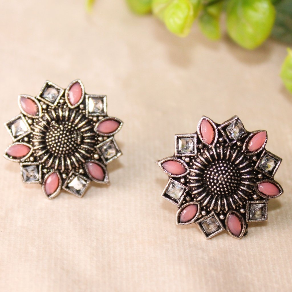 Star studs peach