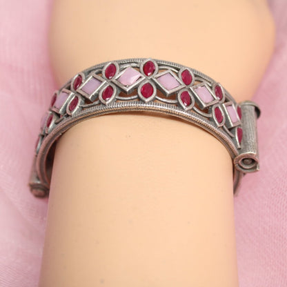 STONE CUTWORK KADA - PINK & MAROON