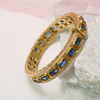 SUHANA MOISSANITE KADA - BLUE