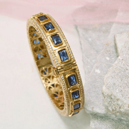 SUHANA MOISSANITE KADA - BLUE