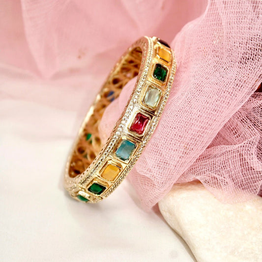 SUHANA MOISSANITE KADA - MULTICOLOUR