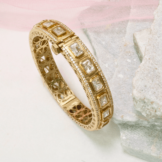 SUHANA MOISSANITE KADA - WHITE