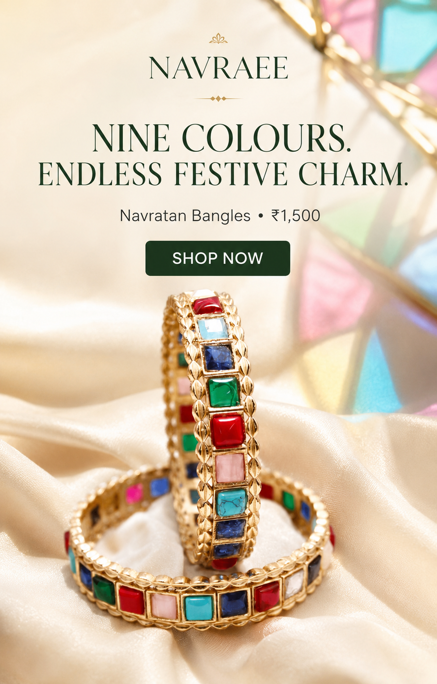 Nine colours, endless festive charm — Navratan Bangles