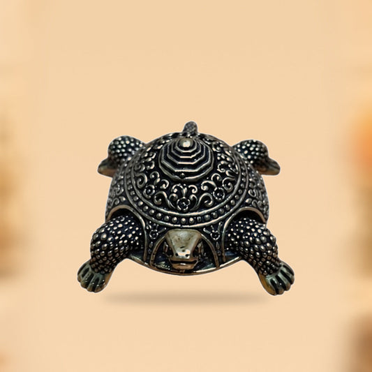 Vastu Tortoise Brass Box — side view on clean hero-derived studio background