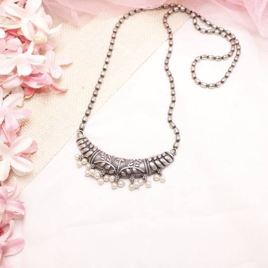 VINTAGE LOOK SILVER REPLICA THIN PENDANT