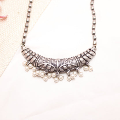 VINTAGE LOOK SILVER REPLICA THIN PENDANT