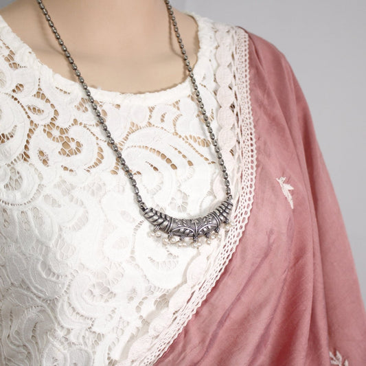 VINTAGE LOOK SILVER REPLICA THIN PENDANT