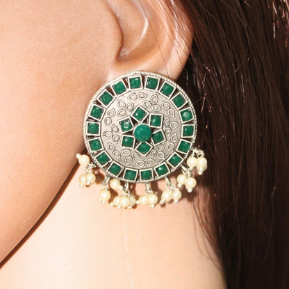 VIRASAT ROUND STUD -GREEN