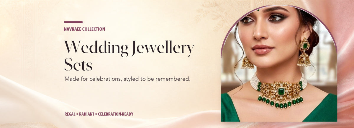 Wedding Jewellery Sets collection header banner featuring Celebrity Inspired Choker Set