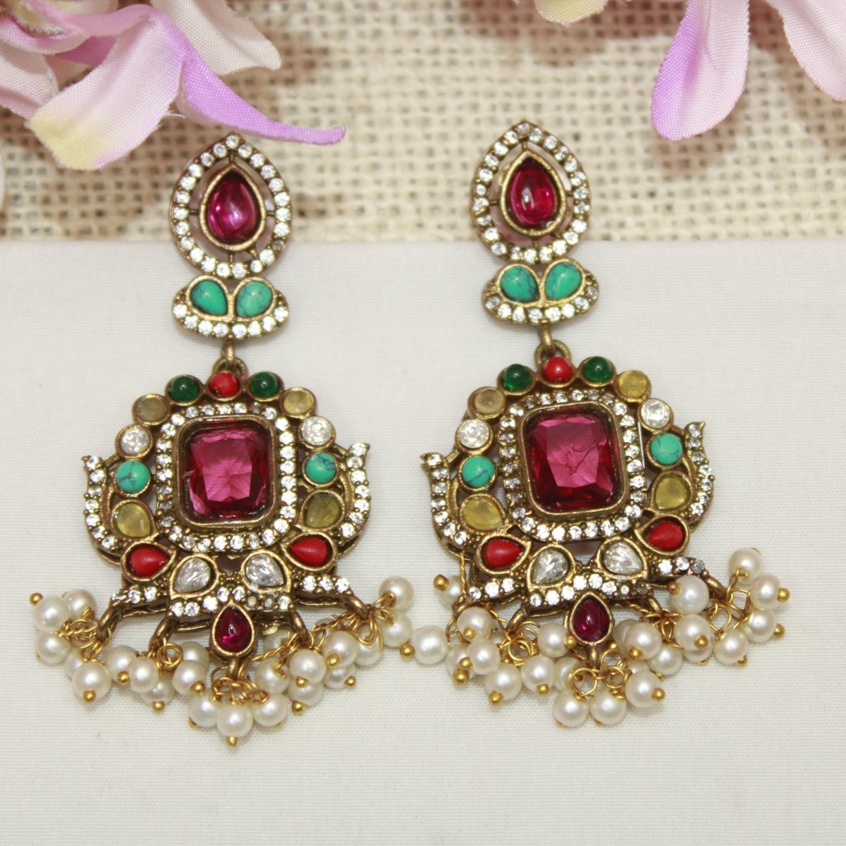 ZHALRA TEEN LADI CHOKER - NAVRATNA