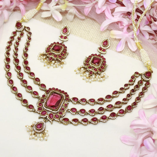 ZHALRA TEEN LADI CHOKER-RED