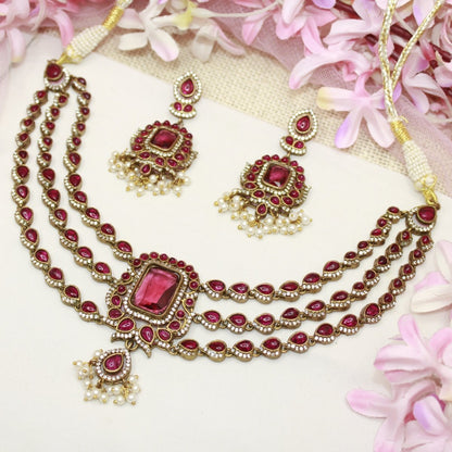 ZHALRA TEEN LADI CHOKER-RED