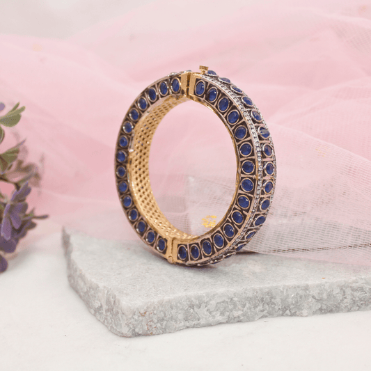 ZIRCON KADA GOLD PLATED - BLUE