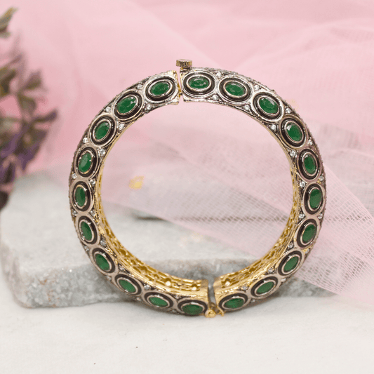 ZIRCON KADA GOLD PLATED - GREEN
