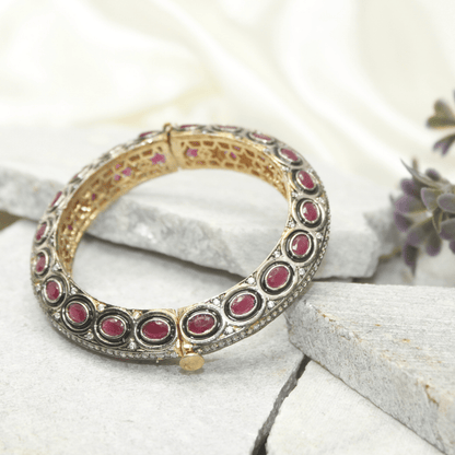 ZIRCON KADA GOLD PLATED - RED
