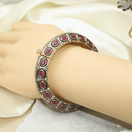 ZIRCON KADA GOLD PLATED - RED