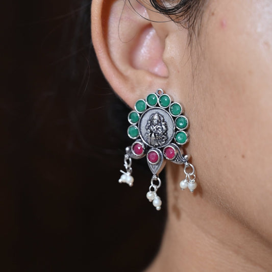 AASTHA NECKLACE SET - MAGENTA & GREENNavraee By Jaipur Jewels Shop