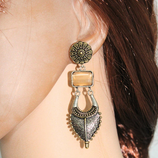 ALIA DUAL TONE JHUMKA - ORANGE