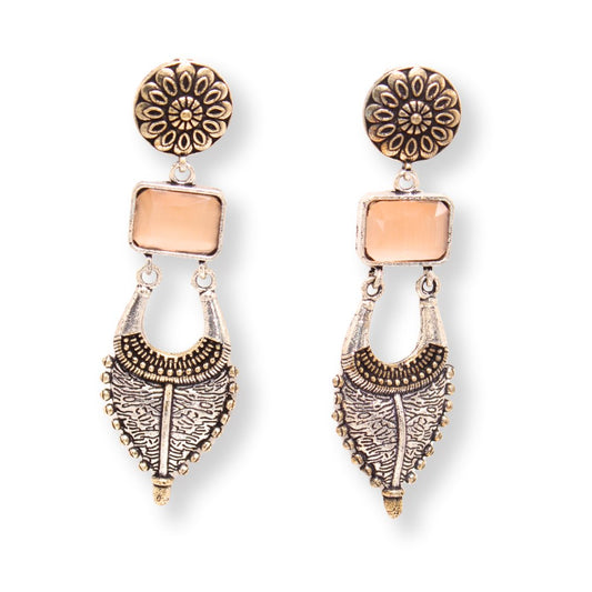 ALIA DUAL TONE JHUMKA - ORANGE