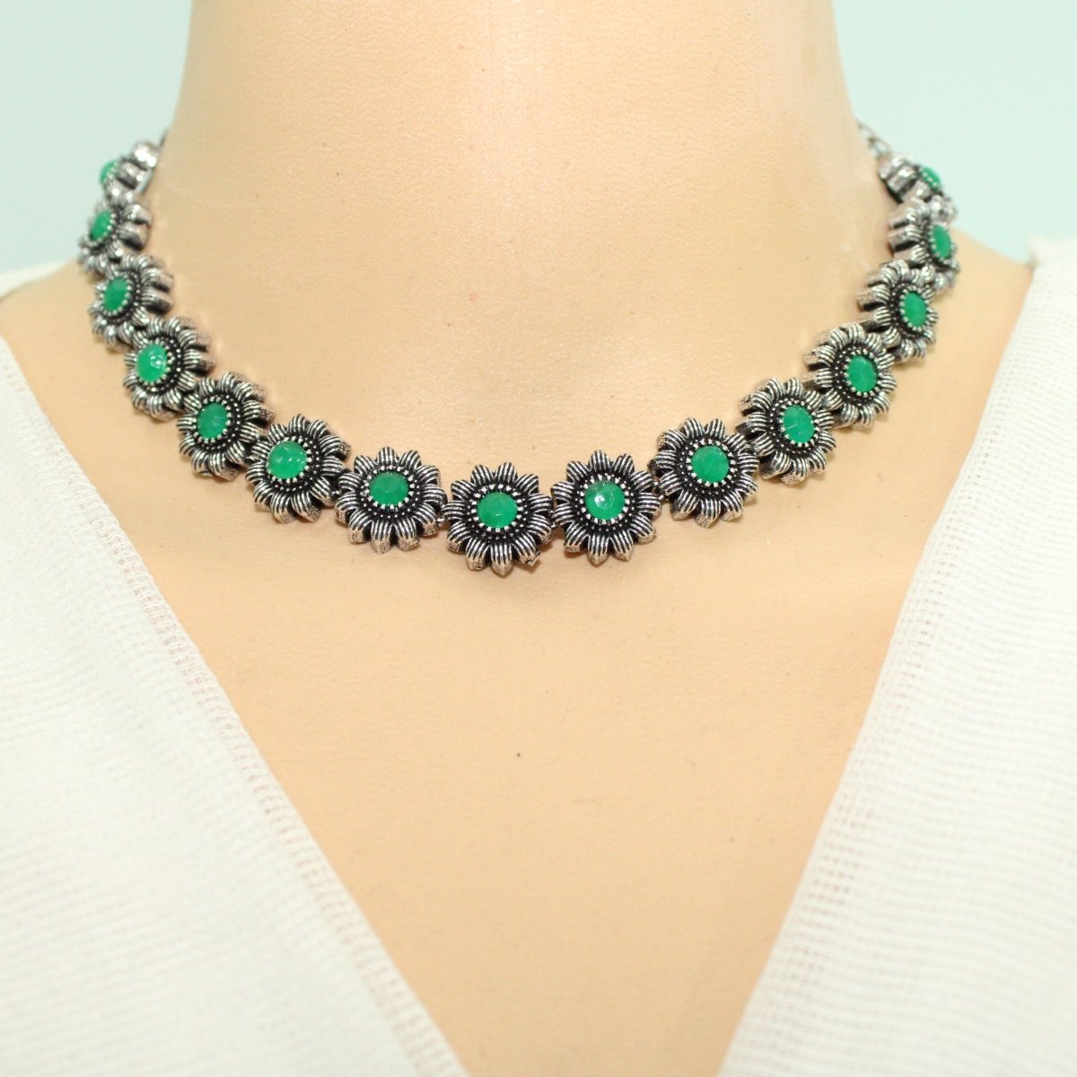 KANAK NECKLACE SET - GREEN