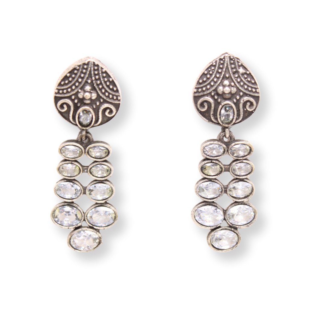 MULTIPLE STONES DANGLER - TRANSPARENT
