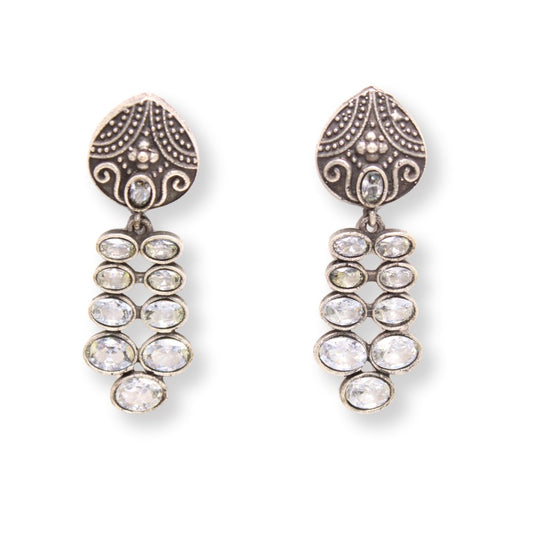 MULTIPLE STONES DANGLER - TRANSPARENT